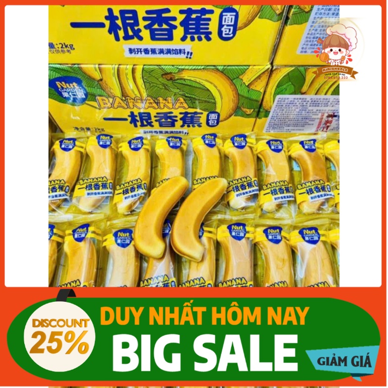 SỈ 2kg Bánh Bông Lan Chuối - Khoai Môn- Phomai- Hamburger siêu ngon hót hít Tik tok