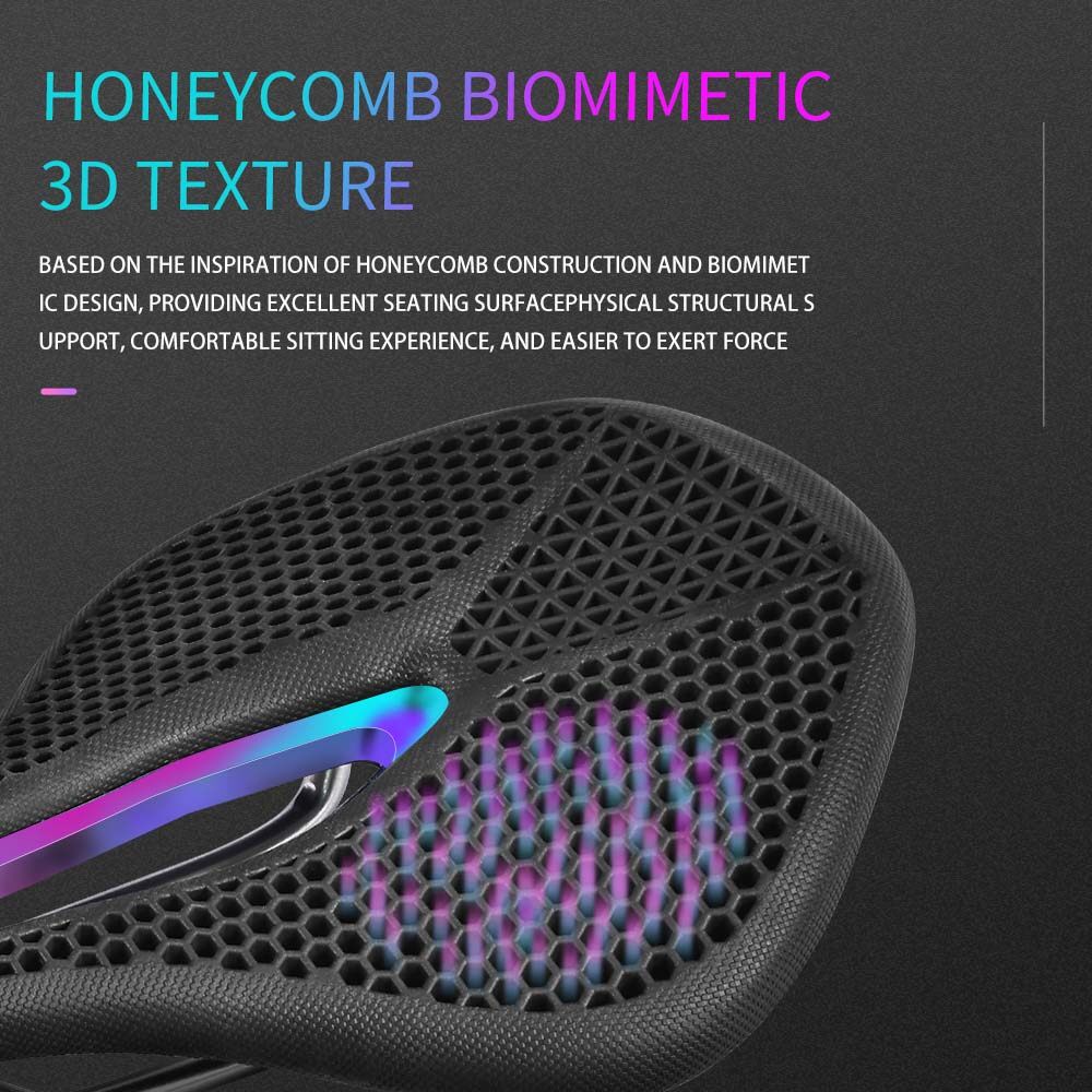 Eslnf 3d yên xe đạp mtb yên xe in 3d yên tổ ong yên xe mũi ngắn rỗng bộ phận yên xe đạp