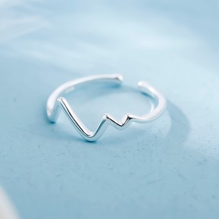 Nhẫn bạc Ý kiểu lượn sóng Wavy – Nhẫn nữ nhẫn bạc cao cấp ViVi_Gift