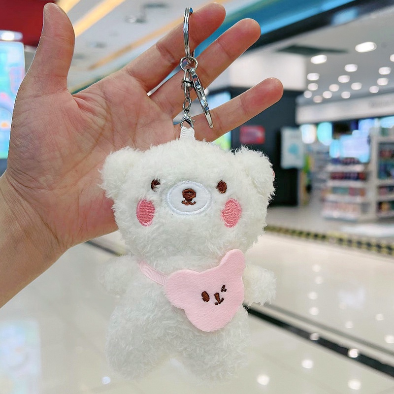 Móc khoá, móc cài balo hình gấu đeo túi OUYOUVN