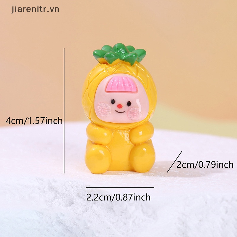 Mô Hình Quả Dâu / Cam / Sầu Riêng Bằng Nhựa Resin DIY Trang Trí Nhà Búp Bê / Xe Hơi