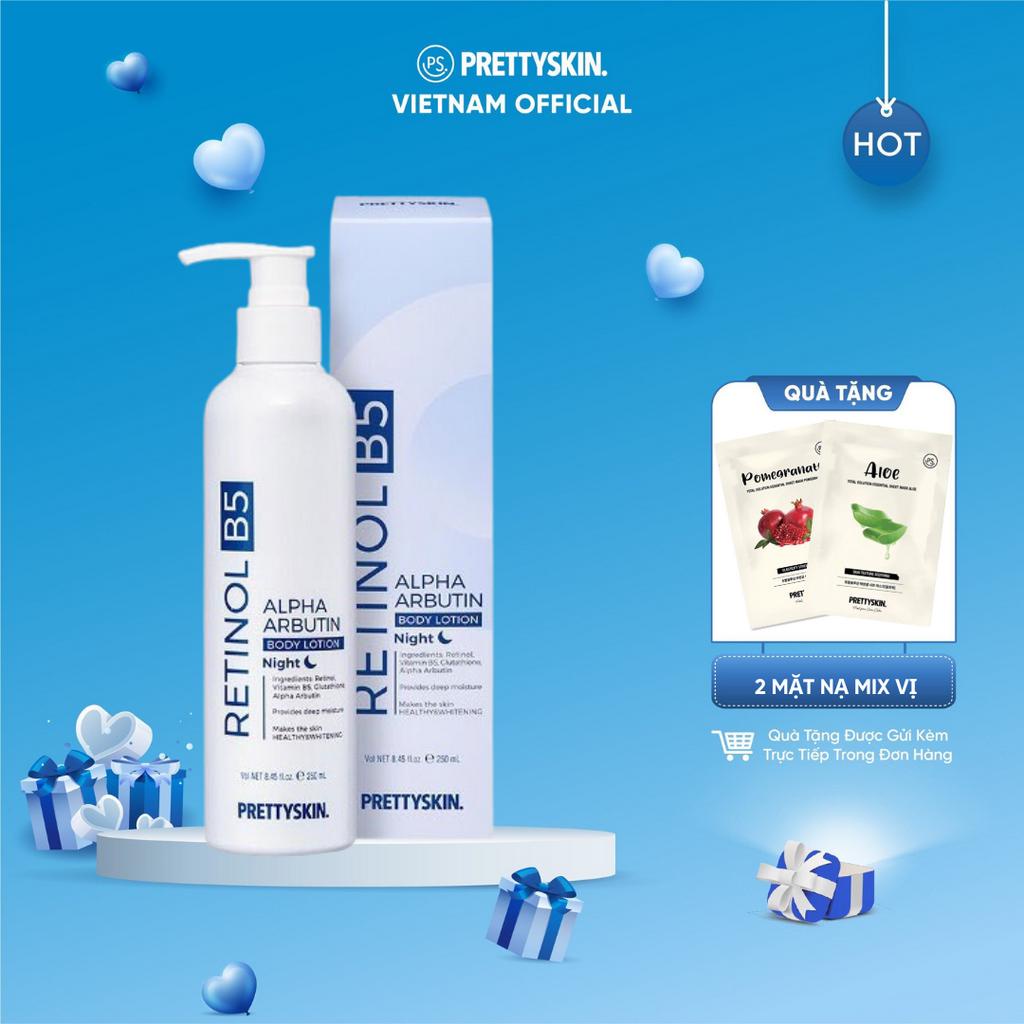 Bộ đôi dưỡng thể body Prettyskin ngày đêm