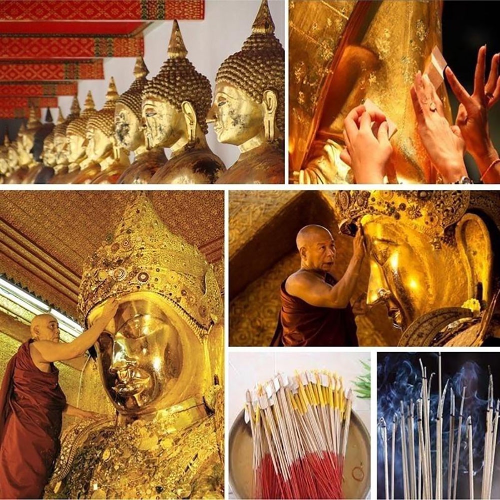 Áo Khoác Thời Trang Cá Tính Trẻ Trung| Set 100 Lá Vàng 24k Trang Trí Móng Tay