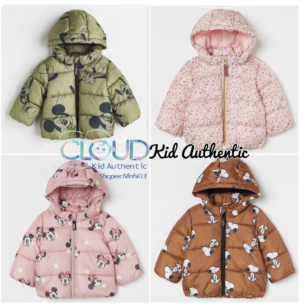 Áo phao HM UK/JAPAN/CHINA size từ 6-9m đến 3-4y