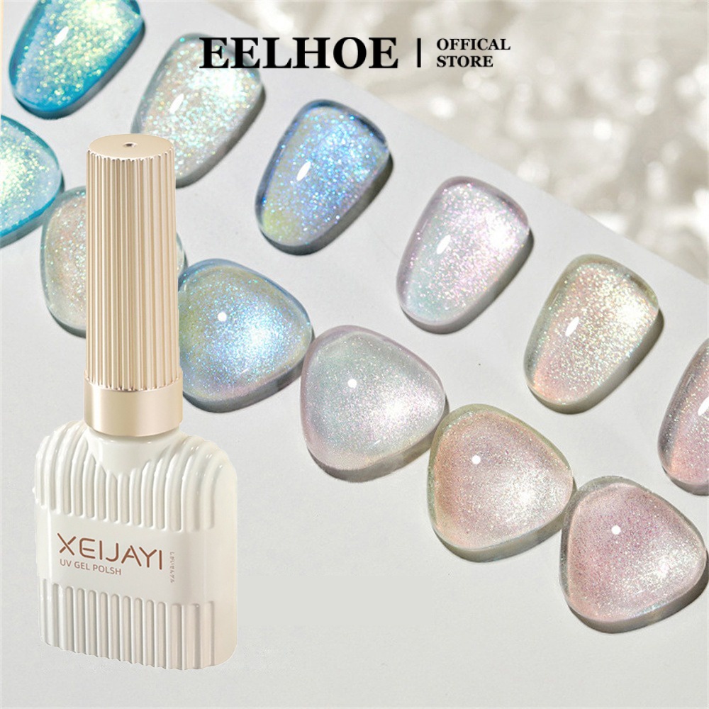 EELHOE Xeijayi Gel Sơn Móng Tay Diamond Shard Cat Eye 15ml Sơn Mài 3D Nail Art UV Gel Lấp Lánh Phản Quang Đầy Màu Sắc Thích Hợp Cho Sử Dụng Chuyên Nghiệp Sử Dụng Cá Nhân miiki_vn