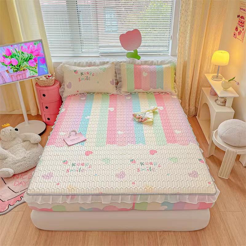 Chiếu Điều Hòa Cao Su Non loại Bo Chun có bèo viền 5D cao cấp