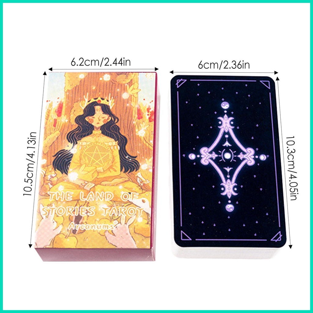 Tarot cards oracle cards phiên bản tiếng anh dễ thương tarot fate telling game party ủng hộ bảng trò chơi quà tặng cho bé trai hjuvn