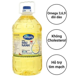 Dầu đậu nành nguyên chất Simply can 5 lít