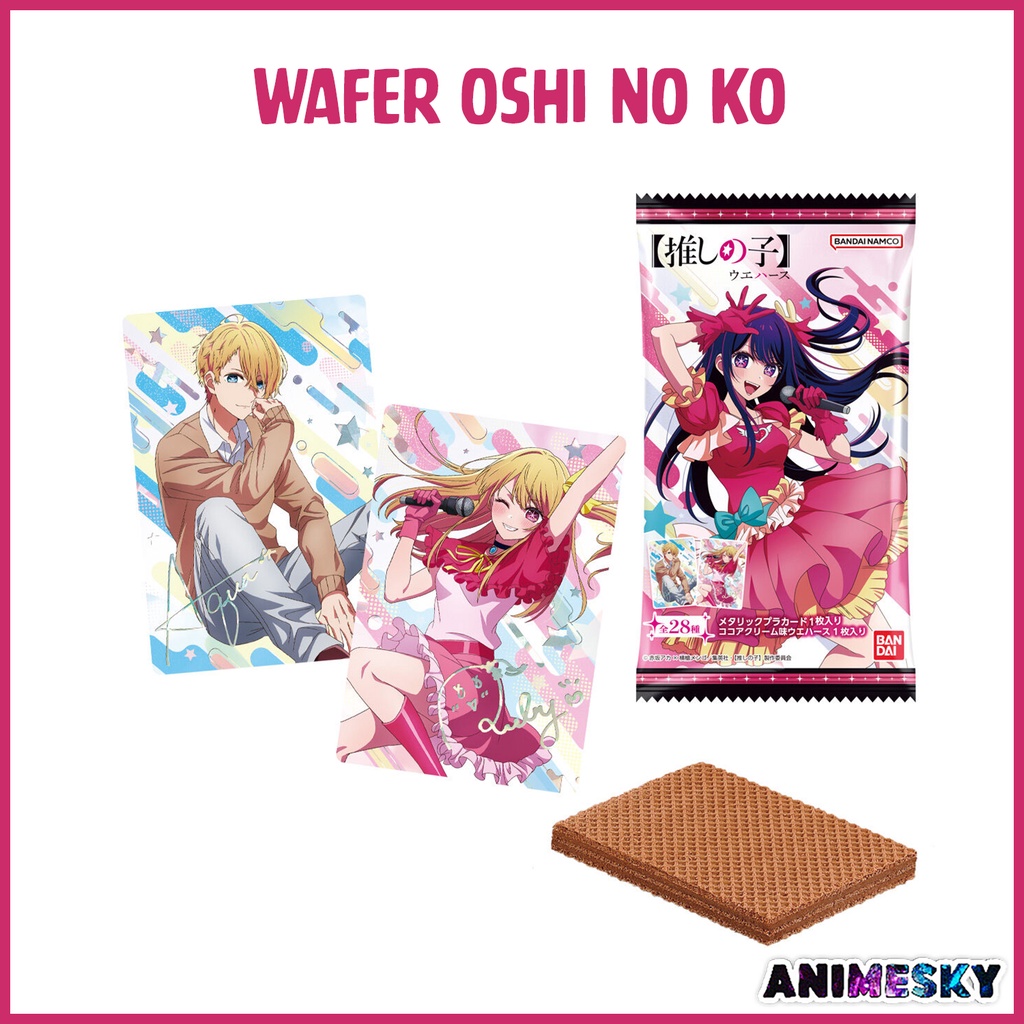 Pack thẻ nhân phẩm bánh xốp Oshi no Ko chính hãng - wafer card Đứa Con Của Thần Tượng