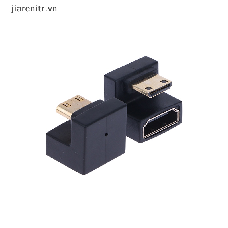 Ji 360 độ angled u-shaped l converter mini hd male to hdmi adapter đầu nối hd vn