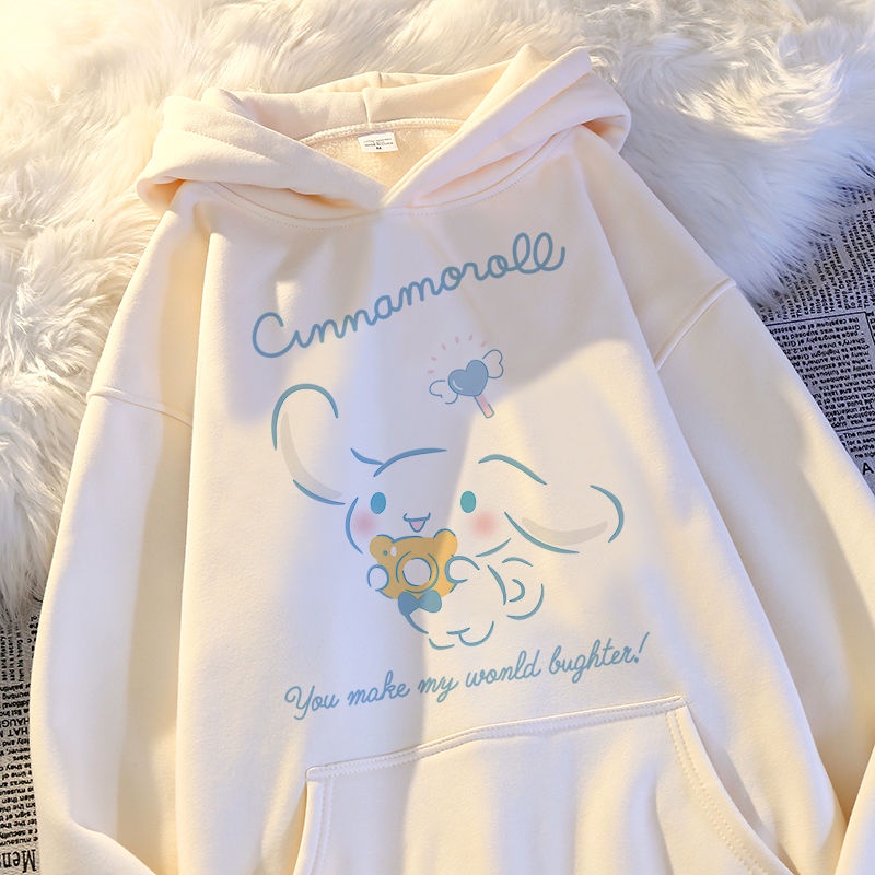Áo hoodie Dáng Rộng In Hình cinnamoroll babycinnamoroll 2023 Thời Trang Xuân Thu Mới Cho Bé Gái