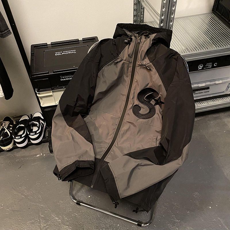 Hàng Mới Về Áo Khoác Bóng Chày Có Nón Thêu Họa Tiết Phong Cách Đường Phố Mỹ Thời Trang Mùa Thu Cho Nam Và Nữ