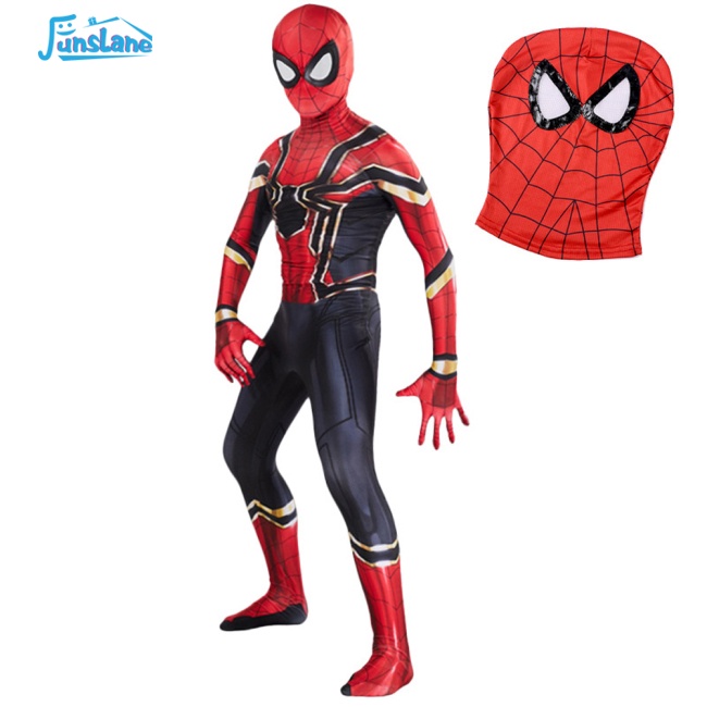 Funslane halloween trang phục trẻ em spider-man cosplay quần áo cho halloween bữa tiệc sinh nhật chủ đề bữa tiệc anime show