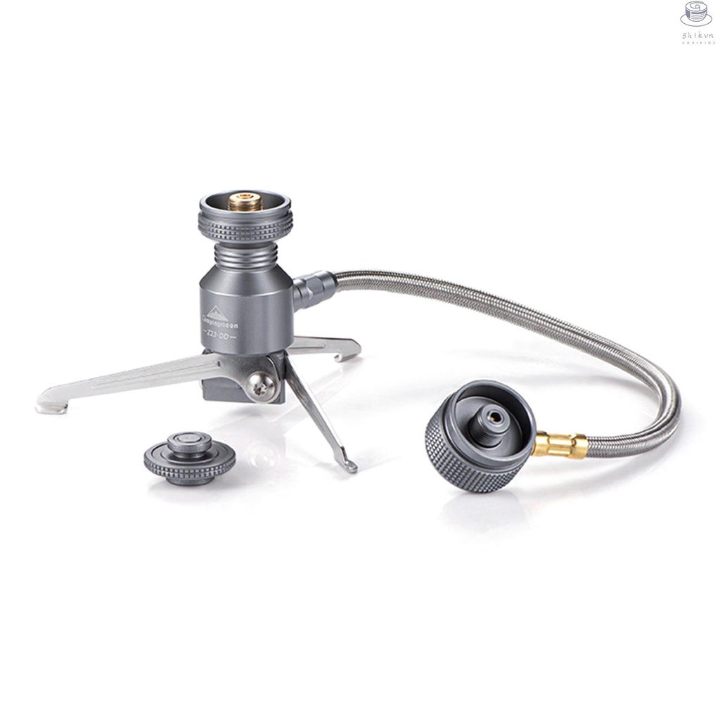 Chân máy butane canister adapter đầu nối bếp gas có thể thu gọn đầu nối đèn gas đầu nối chân đế