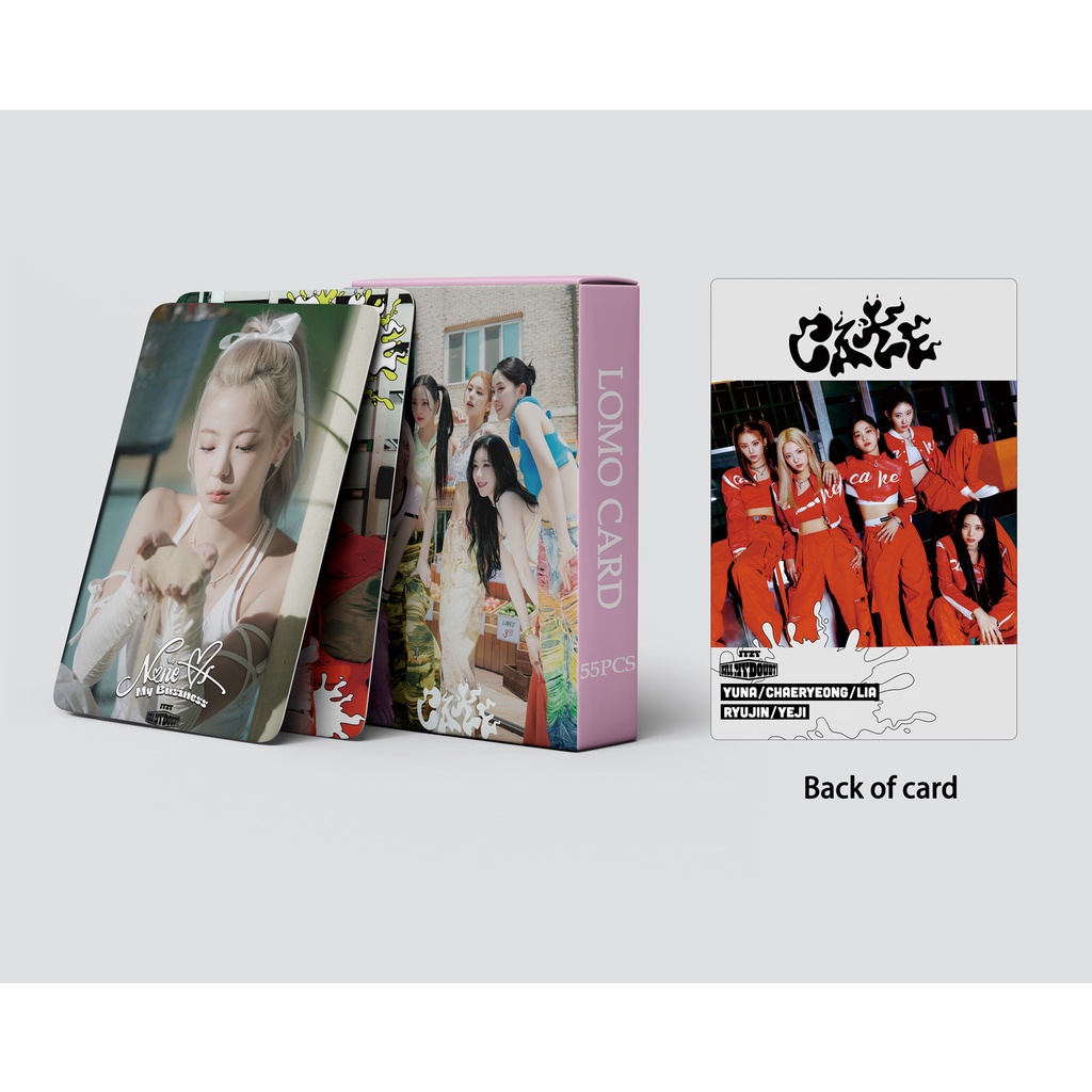Linxx 55 chiếc itzy cake album lomo card kpop photocards series bưu thiếp