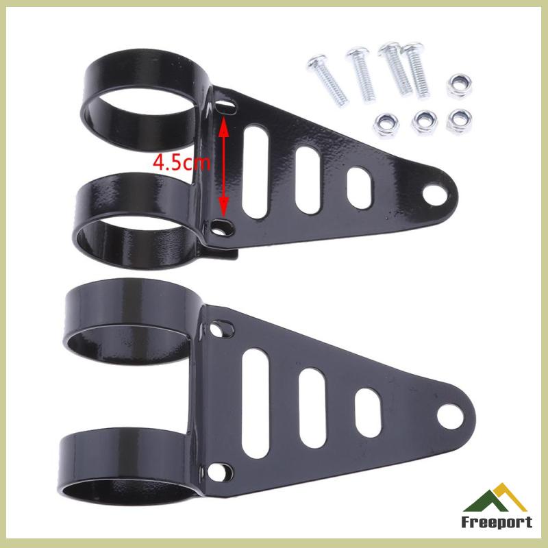 Xe máy màu đen 41-43mm giá đỡ gắn đèn pha ngã ba tai chopper cafe racer