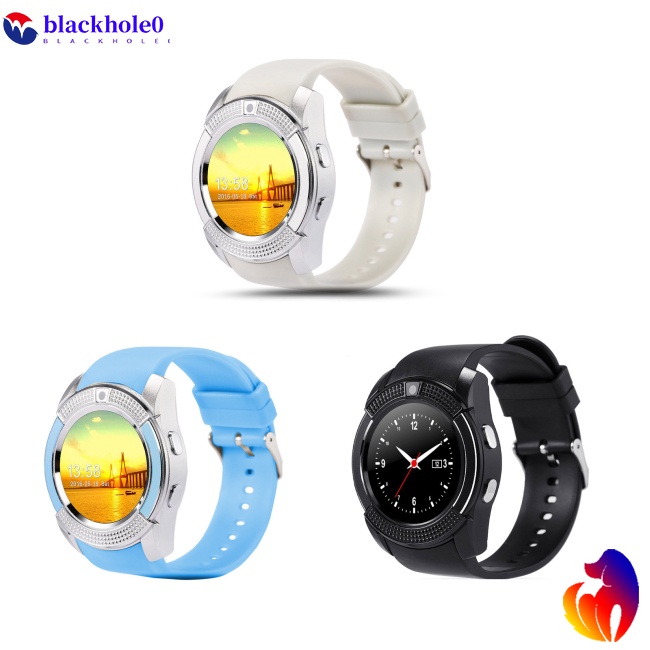 Đồng hồ thông minh bh v8 nam nữ đồng hồ thông minh theo dõi ngủ với màn hình tròn 1,22 inch camera hd đồng hồ thể dục