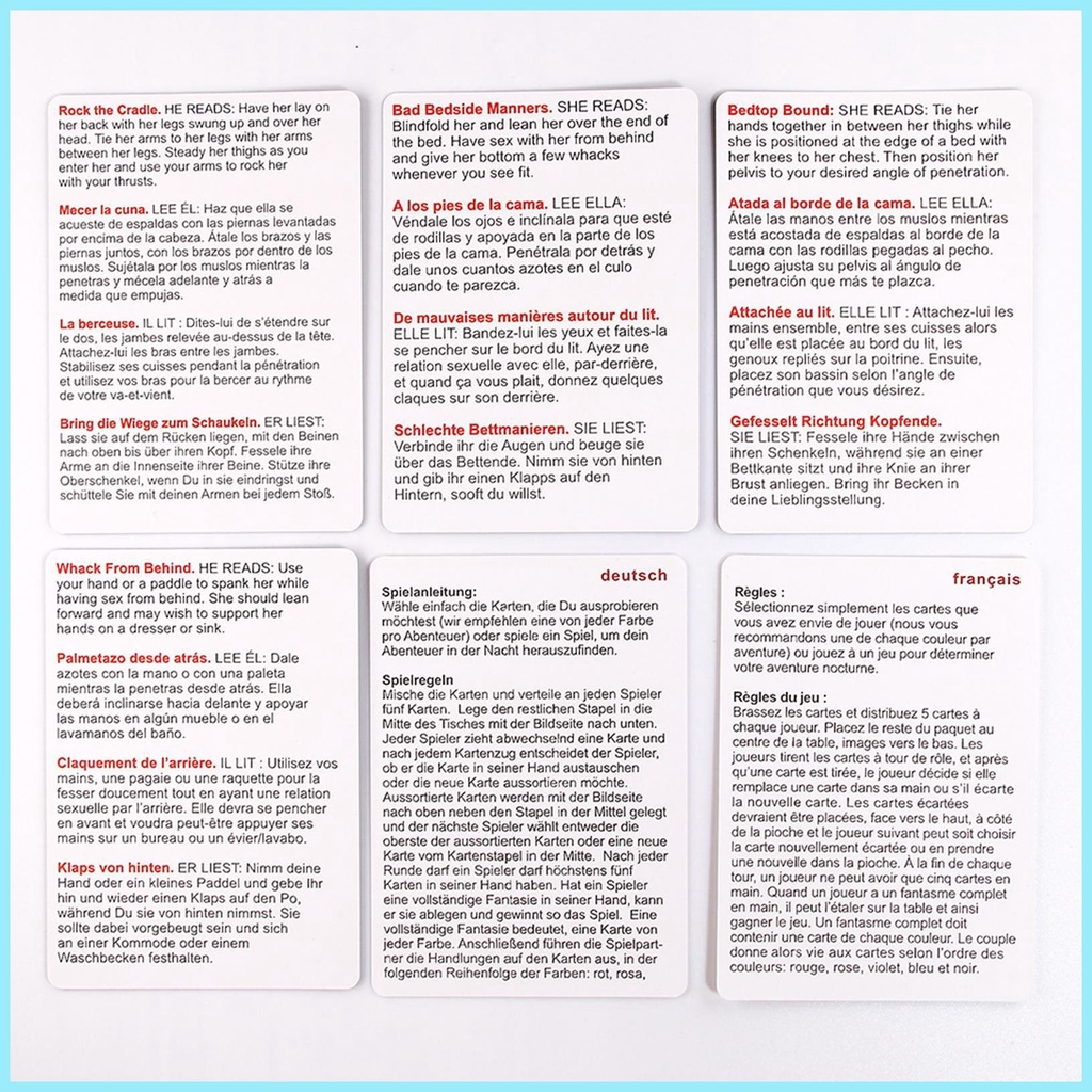 50 vị trí của bondage tarot cards naughty tarot deck board game for fate bói toán người lớn sexy couple phòng ngủ tdevn