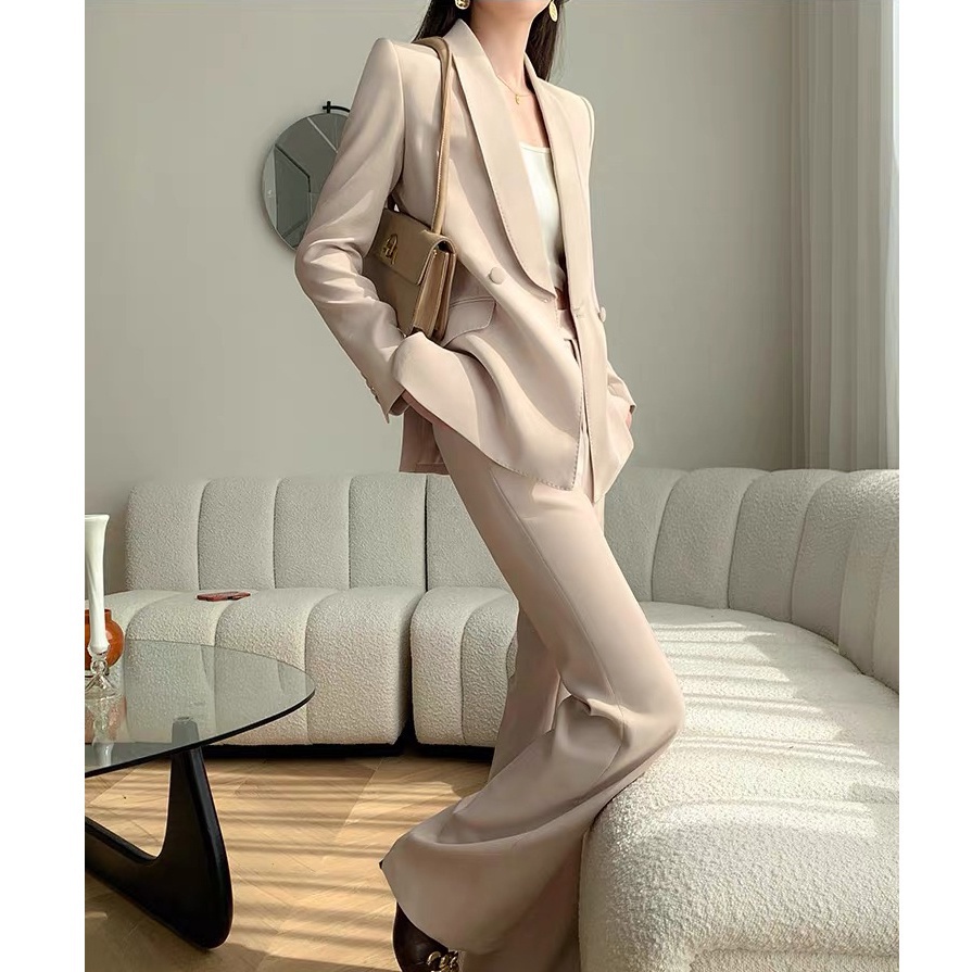 Set Áo Khoác Vest + Quần Dài Thời Trang Xuân Thu Cao Cấp