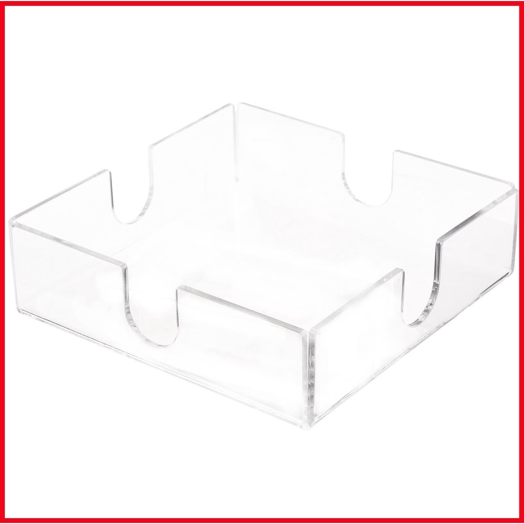 Giá đỡ khăn ăn acrylic giá đỡ khăn giấy vuông trong suốt giá đỡ khăn ăn trong phòng tắm khay đựng khăn ăn và khăn giấy iadvn iadvn