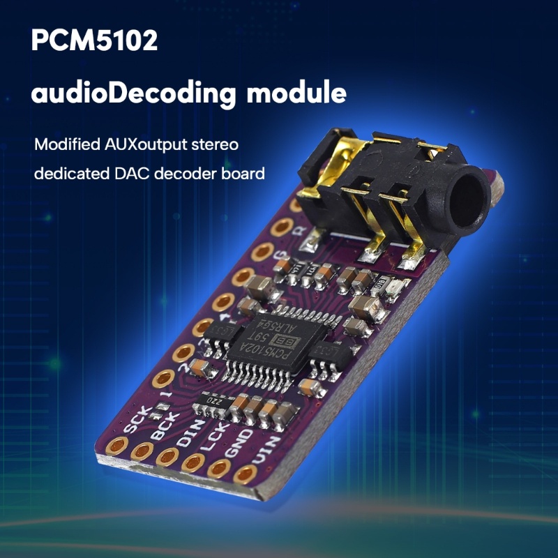 Chạy pcm5102 dacdecoder i2s player module trải nghiệm rõ ràng và đắm chìm bảng kỹ thuật số giảm tiếng ồn