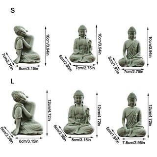 FASHYUNER Tượng Phật Đá Cá Trang Trí Bể Cá