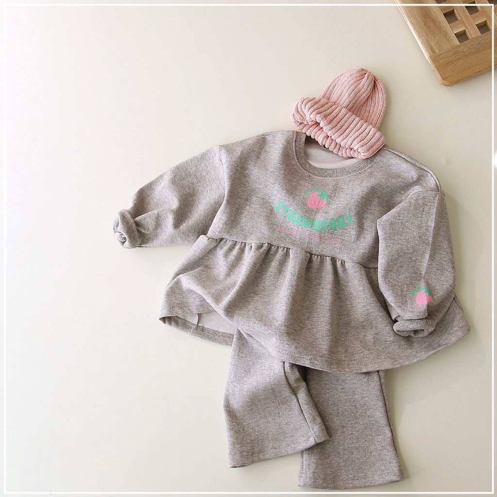 Áo hoodie Dáng Rộng Màu Trơn Phong Cách Hàn Quốc Thời Trang Mùa Thu Mới Cho Bé Gái