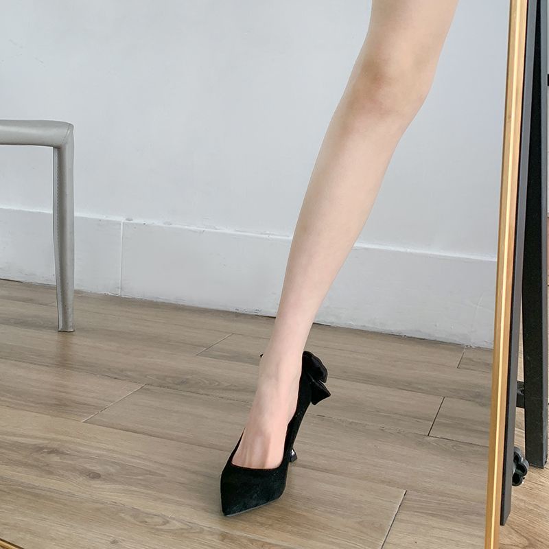ZTAIXIELUA Giày đơn nữ có mũ mũi nhọn và giày cao gót một chân