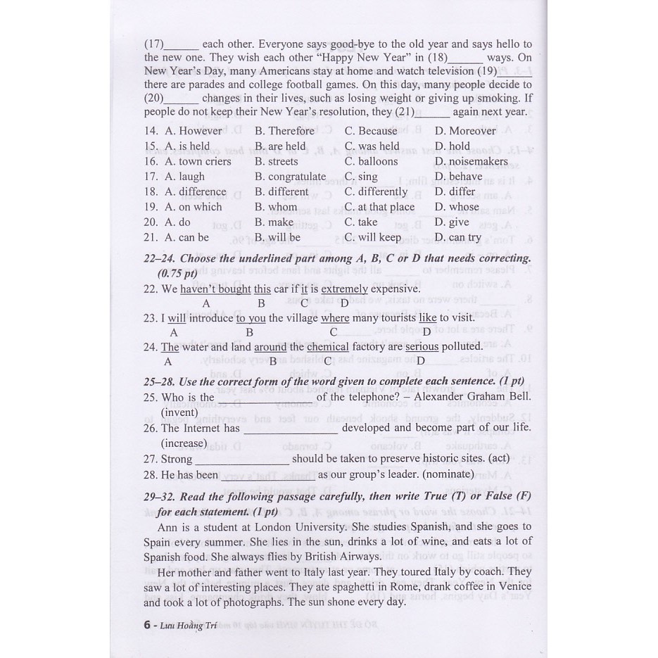 Sách - Bộ đề thi tuyển sinh vào lớp 10 môn Tiếng Anh .