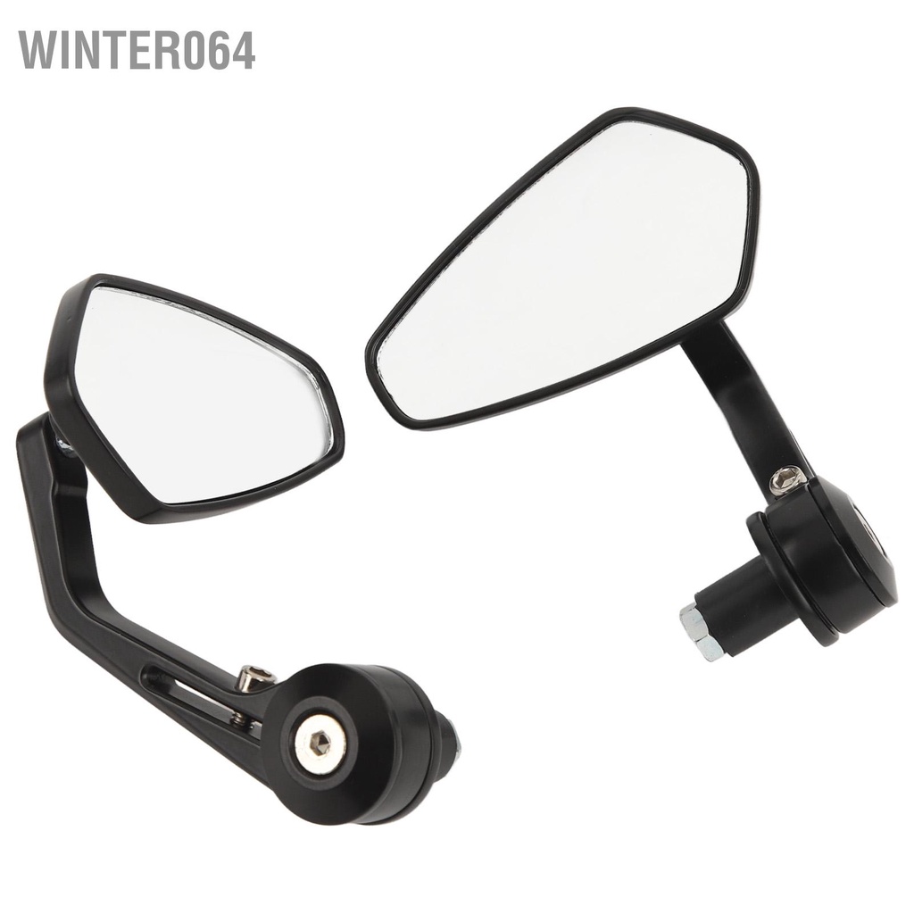 Gương Chiếu Hậu Màu Đen Trái Phải Gắn Tay Lái Xe Mô Tô Winter064