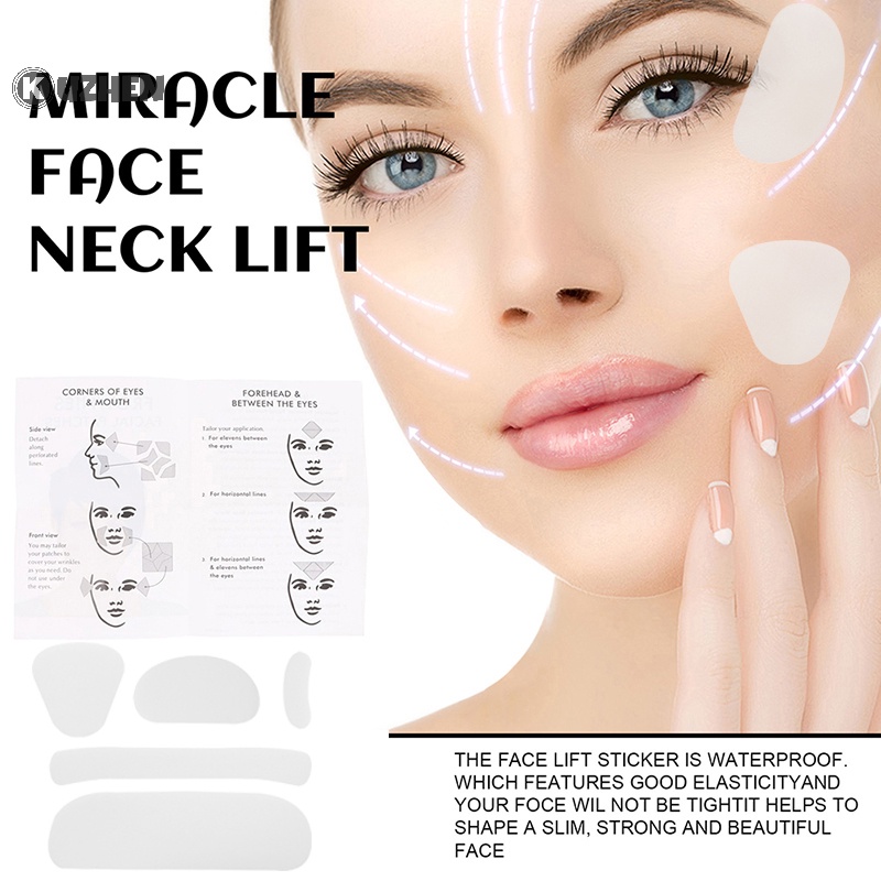 Kuzhen 160 cái vô hình mặt cổ mắt miếng dán nâng cơ mặt băng giảm béo xóa nếp nhăn trên khuôn mặt tam giác xóa nếp nhăn dải băng nóng
