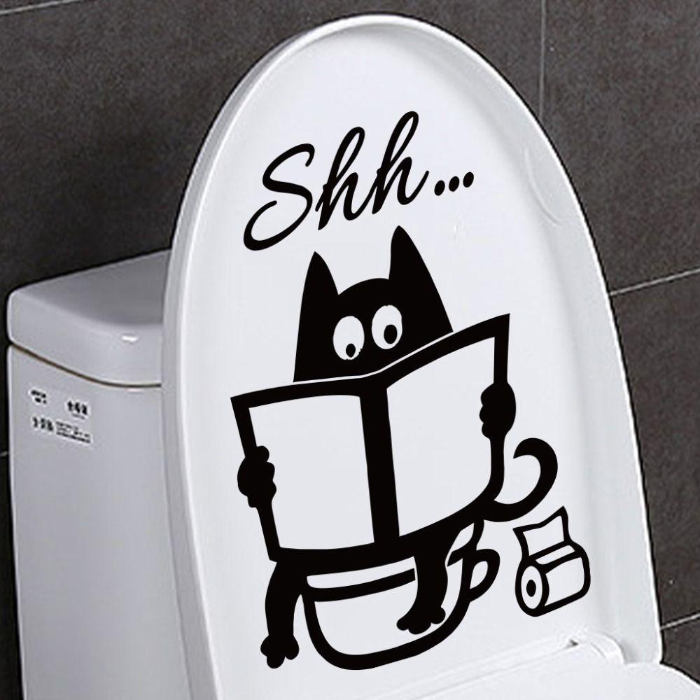 Hình Dán Tường Nhà Vệ Sinh shanrong, shh... Miếng Dán Cửa Nhà Tắm Bằng pvc Chống Thấm Nước Độc Đáo diy