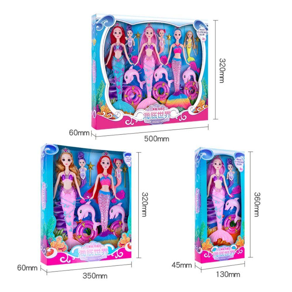 Búp bê công chúa nàng tiên cá MMULCK BJD mắt 3D có ánh sáng/ váy đuôi cá 1/3 có khớp nối có thể tháo rời cho bé gái