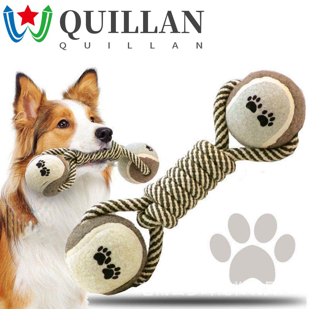 Quillan đồ chơi cho chó bền bỉ chống vết cắn quả tạ cún con cho chó lớn vừa quả bóng cao su