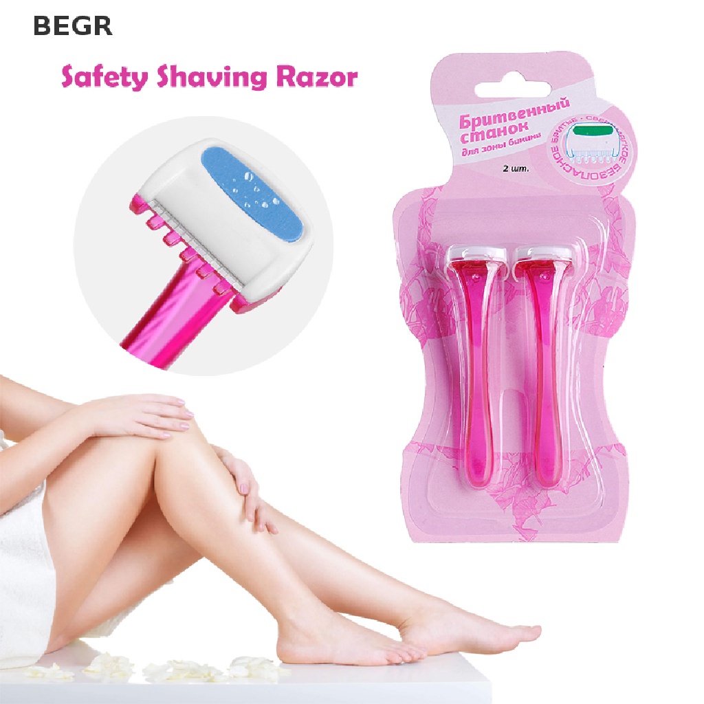 Be 2PCS Lady Bikini Razor Shaver Private Body Trimmer Professional Manual Razor vn