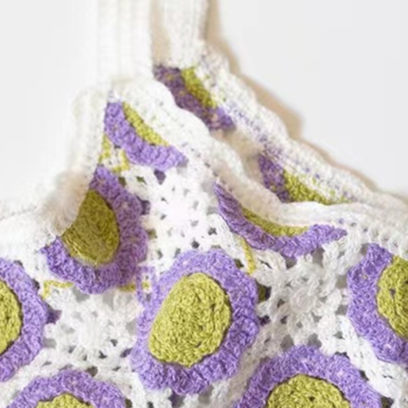 Áo Dệt Kim Hai Dây Không Tay In Hoa Phong Cách Boho Thời Trang Mùa Hè Cho Nữ