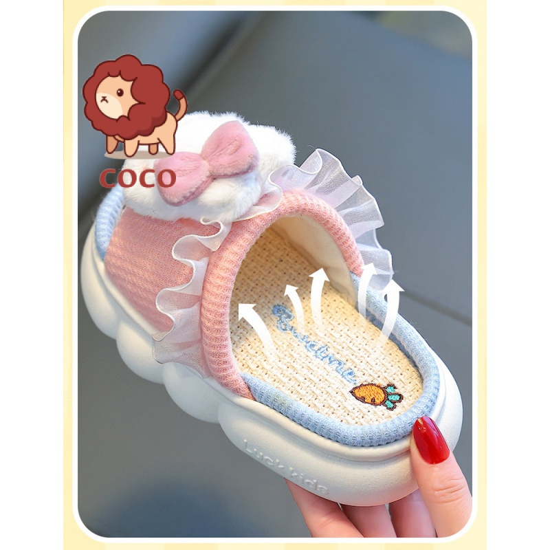 Dép Lanh Đi Trong Nhà Đế Dày Chống Trượt Thoáng Khí Thời Trang Xuân Thu Cho Trẻ Em