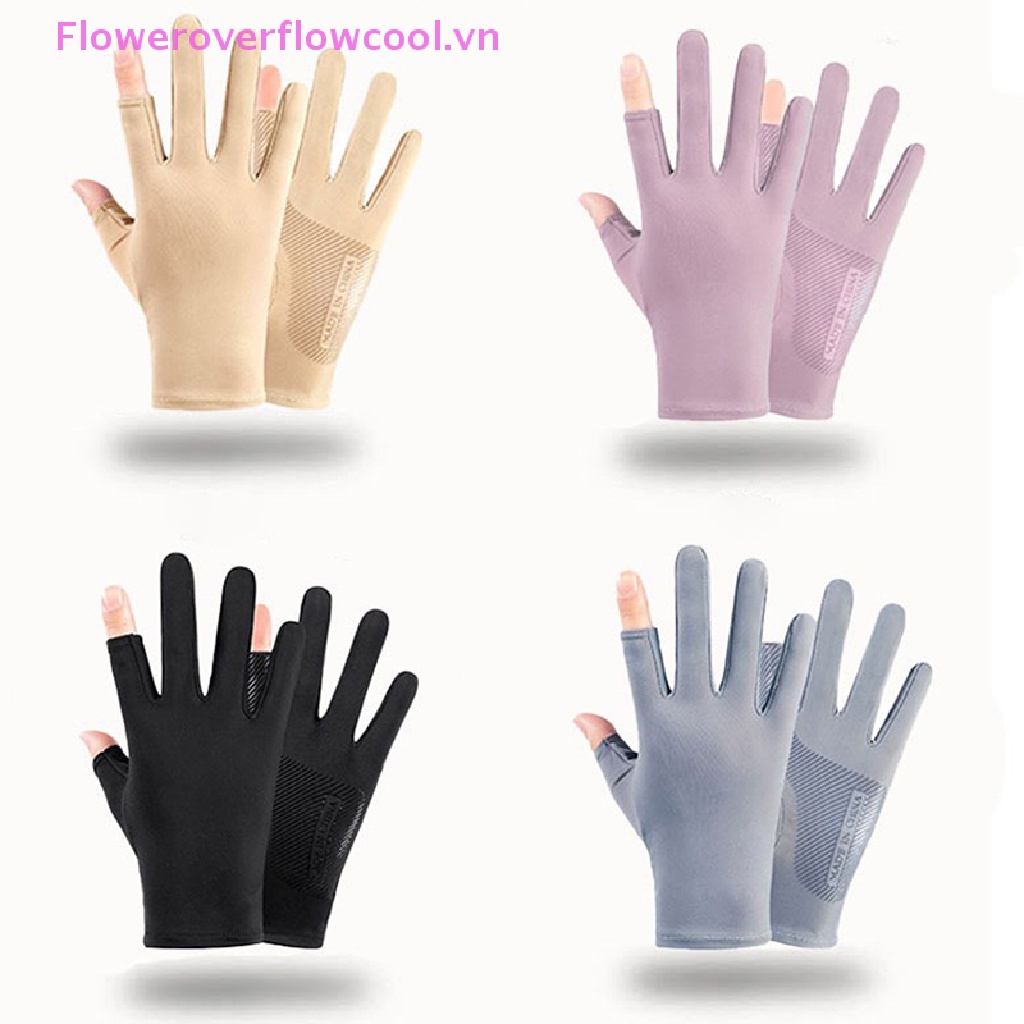 Đôi Găng Tay Lái Xe Thể Thao Chống Trượt Thoáng Khí Có Thể Chạm Màn Hình Cảm Ứng Bảo Vệ Tia Uv