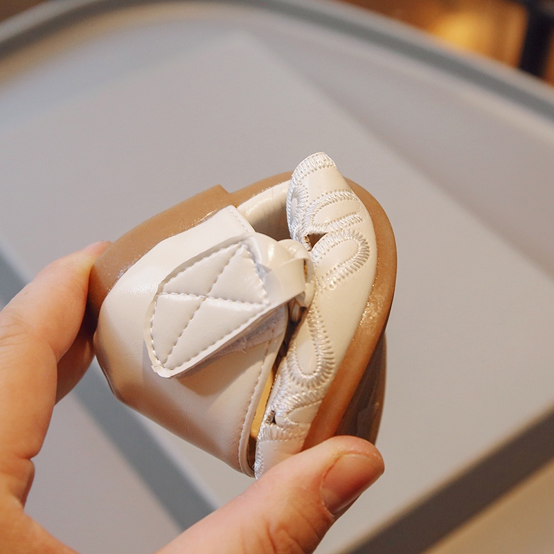 Giày Đế Mềm Chống Trượt Thêu Hoa Phong Cách Hàn Quốc Cho Bé Gái 2-8 Tuổi