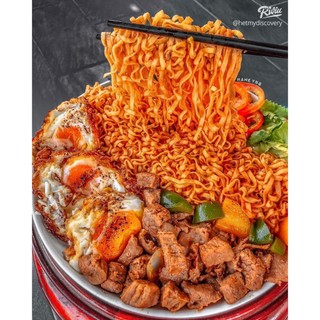 Combo 10 gói Mì Ăn Liền Trộn BBQ Vị Bò Ottogi 75g