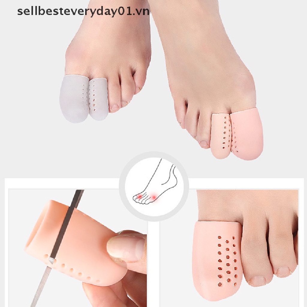 1 Cặp Bọc Bảo Vệ Ngón Chân Bằng Silicon Giảm Đau Hiệu Quả