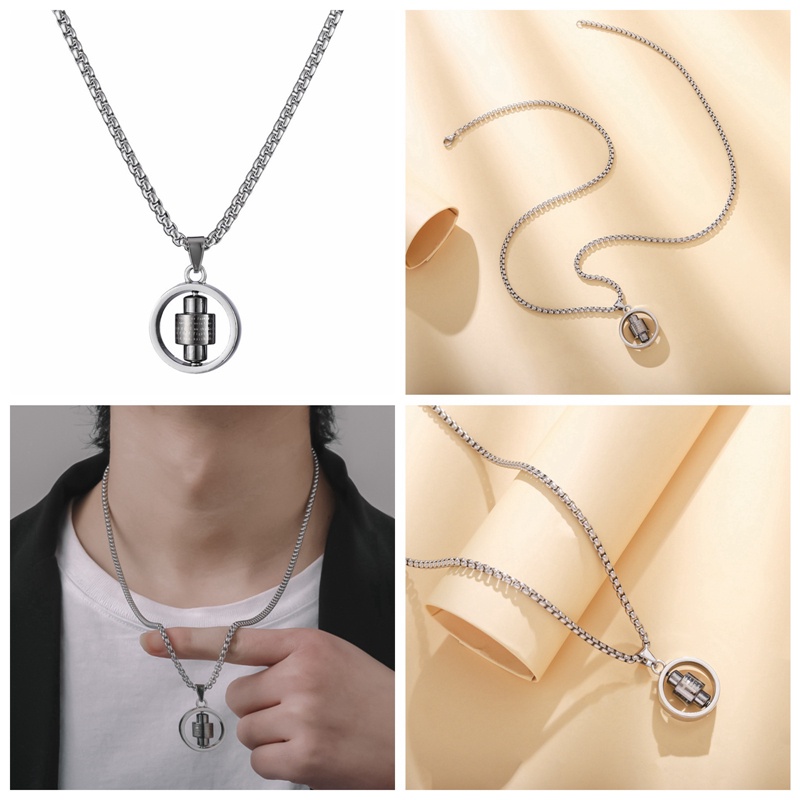 Dây Chuyền Thép Titan Mặt Thánh Giá Thời Trang Cho Cặp Đôi