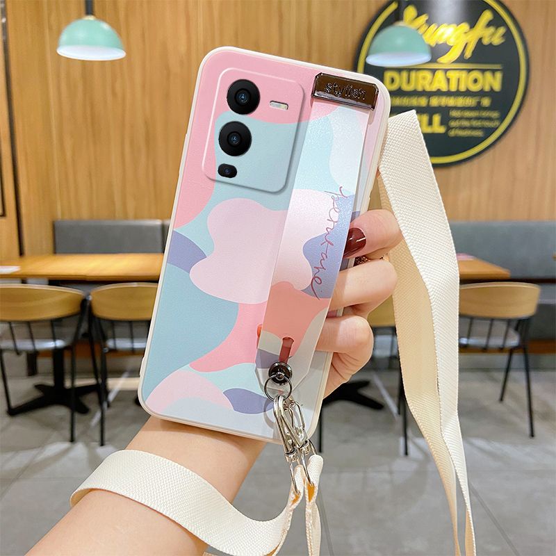 Ốp Điện Thoại Có Dây Đeo Cho Xiaomi Redmi 12C 11A 10C 10A 9C NOTE 10 10S 11 11S PRO + 11T 12 9S 9 9T 5 7 6 PRO PLUS 4G 5G