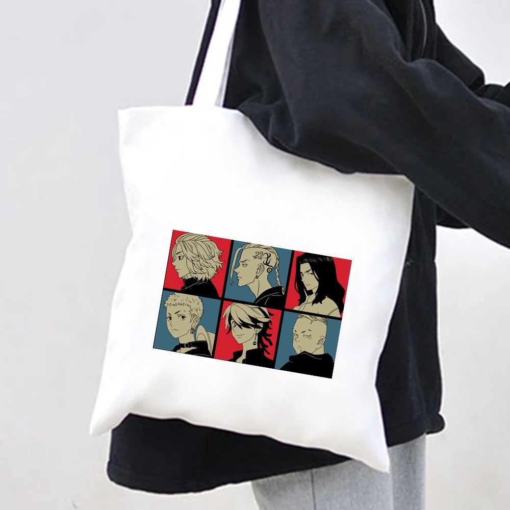 Túi vải In Họa Tiết Hoạt Hình Tokyo Revengers Dễ Thương Cho Nữ