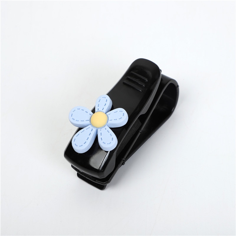 Kẹp Giữ Mắt Kính Hình Bông Hoa Dễ Thương Đa Năng Trang Trí Xe Hơi