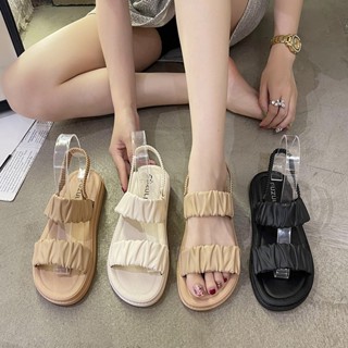 Dép Sandal nữ đế cao 3cm, dép quai hậu nữ mùa hè chất liệu cao su siêu bền SPN27