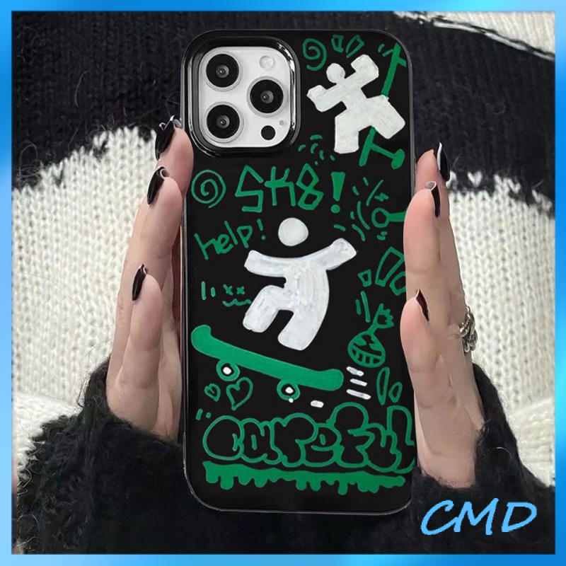 Ốp lưng iphone Điện Thoại Ván trượt, graffiti, nhân vật nhỏ, thạch, vỏ mềm silicone cá tính Cho Iphone 6 / 6S / 6splus / se / 7 / 7plus / 8 / 8plus / X / xs / xsmax / 11 / 12 / 13 / 14 / Plus / Pro / Pro Max-515