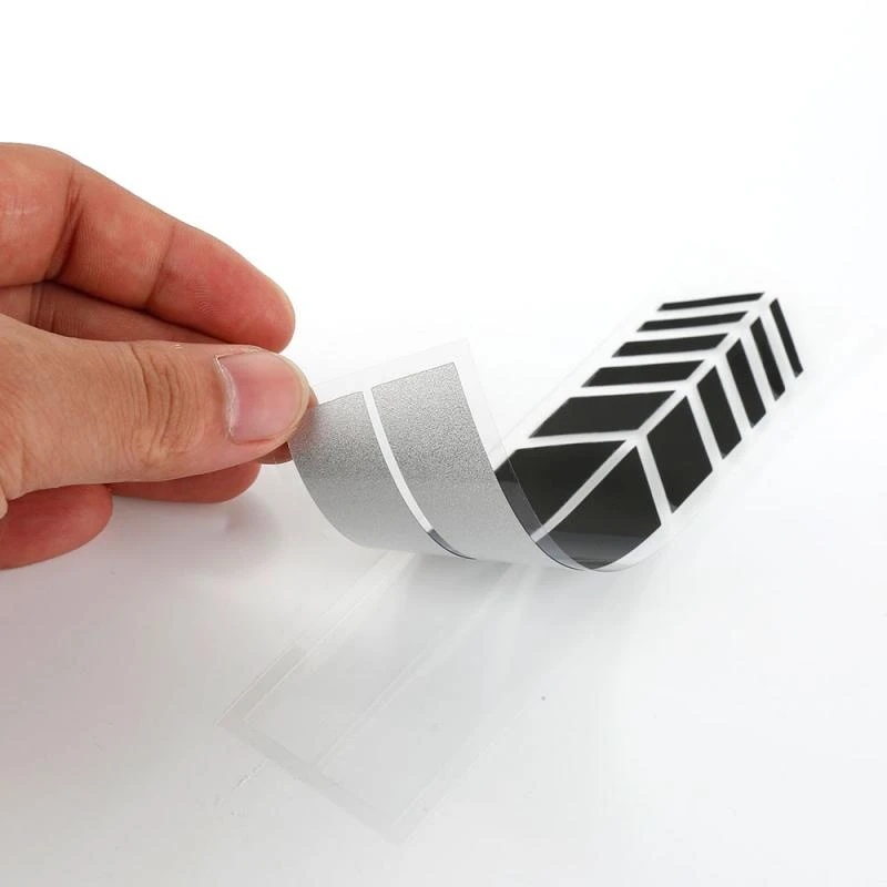 Dải Đề Can Dán Kính Chiếu Hậu Xe Hơi / Gương Chiếu Hậu Tự Dính Không Phai Màu Họa Tiết Kẻ Sọc Thời Trang