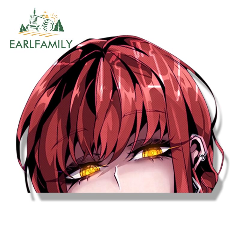 Earlfamily senpai makima fanart Đề Can Dán Xe Hơi Vẽ Phác Thảo waifu peeker graffiti girl