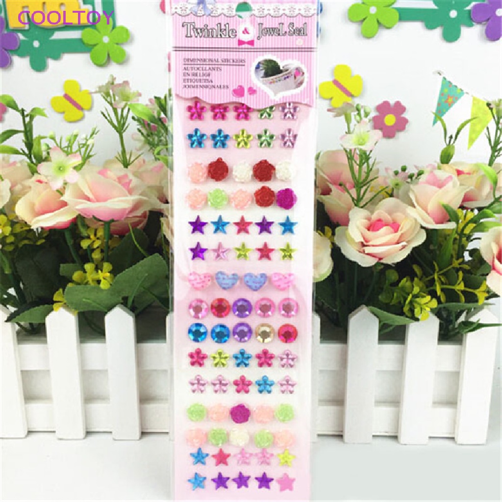 Cooltoy Dải Đá Kim Cương Pha Lê Lấp Lánh Tự Dính Trang Sức Bán Chạy